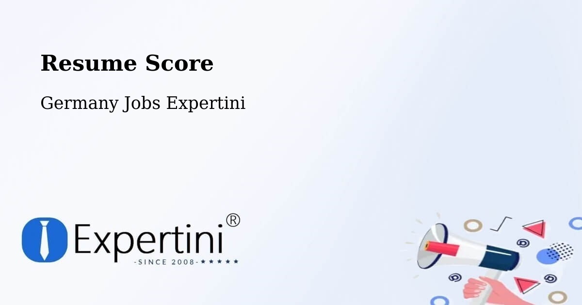 Resume Score & Job Description Match Tool – Gladenbach - Germany Jobs Expertini